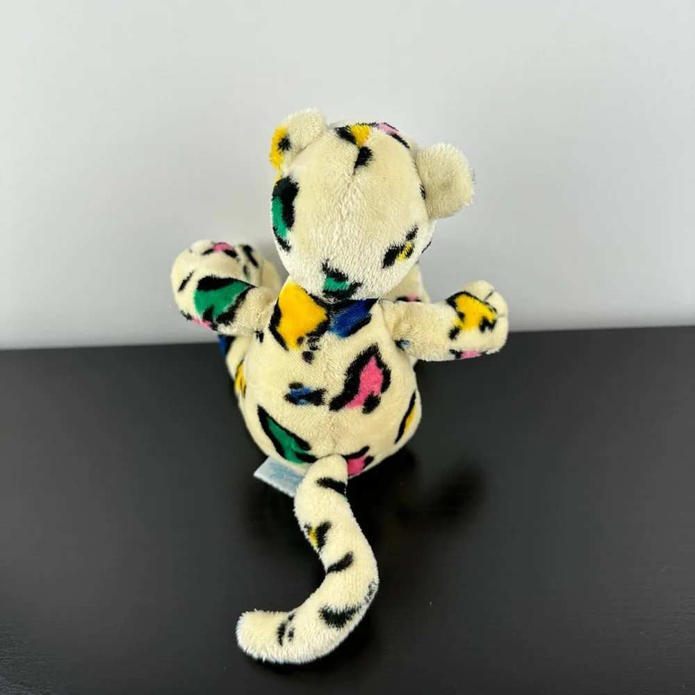 Stephan Baby Rare Spotted Leopard Cheetah 8” Plush Stuffed Animal Rattle Inside - Picture 4 of 6